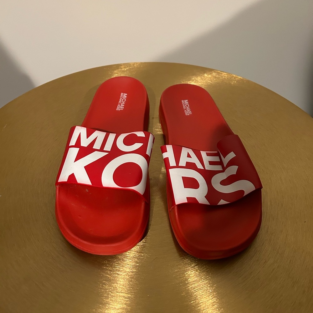 Red MICHAEL KORS Slides